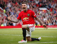 [ẢNH] Beckham tái xuất, Solskjaer ghi bàn, M.U đè bẹp Bayern 5-0
