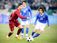 [ẢNH] Ronaldo và Pirlo, từ đối thủ trở thành thầy trò