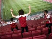 [ẢNH] Ngắm David Luiz, Aubameyang trong áo đấu mùa tới của Arsenal