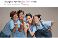 [Ảnh] Ung thư có trăm lý do làm bạn khóc nhưng hãy cho nó thấy bạn có nghìn lý do để cười!