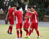 [ẢNH] Olympic Việt Nam sảng khoái cười hết cỡ trước trận quyết đấu Syria