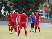 [ẢNH] Olympic Việt Nam sảng khoái cười hết cỡ trước trận quyết đấu Syria