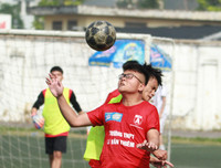 [ẢNH] Thắng kịch tính bằng luân lưu, THPT Lê Văn Thiêm vào top 8