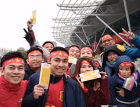 Hàng ngàn CĐV Việt Nam đang đổ về Thường Châu cổ vũ đội tuyển U23