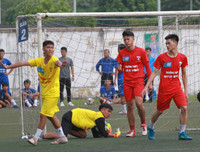 [ẢNH] So tài quyết liệt trong ngày khai mạc Giải bóng đá học sinh THPT Hà Nội 2019