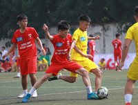 [ẢNH] So tài quyết liệt trong ngày khai mạc Giải bóng đá học sinh THPT Hà Nội 2019