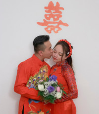 [ẢNH] Cặp đôi người Việt ở Đức làm lễ 