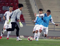 [ẢNH] Thầy trò Park Hang-seo rèn chiến thuật tấn công ĐT Jordan