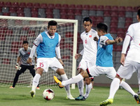 [ẢNH] Thầy trò Park Hang-seo rèn chiến thuật tấn công ĐT Jordan