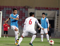 [ẢNH] Thầy trò Park Hang-seo rèn chiến thuật tấn công ĐT Jordan