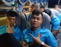 Những hình ảnh đầu tiên của U23 Việt Nam sau khi đặt chân đến Thái Lan