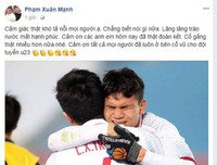 Tuyển thủ U23 Việt Nam viết gì lên facebook sau chiến thắng lịch sử?