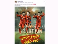 Tuyển thủ U23 Việt Nam viết gì lên facebook sau chiến thắng lịch sử?