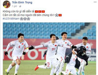 Tuyển thủ U23 Việt Nam viết gì lên facebook sau chiến thắng lịch sử?