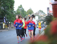 [ẢNH] Xuyên giá lạnh, luyện tập từ tờ mờ sáng để chinh phục Việt dã toàn quốc