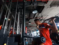Tuyển thủ U22 Việt Nam rèn cơ bắp trước thềm SEA Games 29