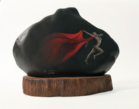 [Ảnh] Độc đáo loạt tranh khỏa thân của Thái Phiên in lên đá