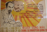 [Ảnh] Những bức tranh cổ động tuyệt đẹp vẽ Chủ tịch Hồ Chí Minh