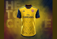 [ẢNH] Lộ mẫu áo loang lổ lạ mắt của Arsenal mùa giải tới