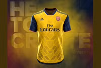 [ẢNH] Lộ mẫu áo loang lổ lạ mắt của Arsenal mùa giải tới