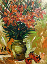 Tranh nude làm mãn nhãn người xem tại triển lãm đầu năm