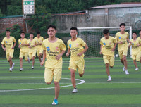 [ẢNH] Á quân THPT Phùng Khắc Khoan tích cực tập dứt điểm trước ngày ra quân