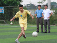 [ẢNH] Á quân THPT Phùng Khắc Khoan tích cực tập dứt điểm trước ngày ra quân