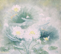 [Ảnh] Những bức tranh sen mang lại nguồn năng lượng mạnh mẽ