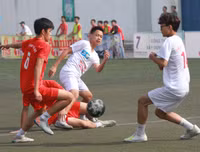 [ẢNH] Cầu thủ Xuân Mai giải mã thành công 