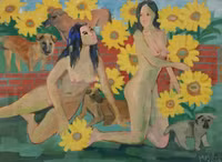 Tranh nude làm mãn nhãn người xem tại triển lãm đầu năm