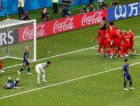 [ẢNH] Khúc ca bi tráng của người Nhật trong trận đấu để đời ở World Cup