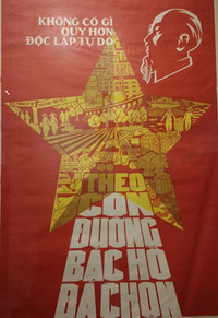 [Ảnh] Những bức tranh cổ động tuyệt đẹp vẽ Chủ tịch Hồ Chí Minh