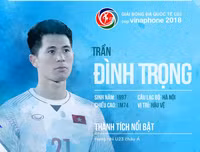 Số áo, năm sinh, chiều cao của toàn bộ 30 tuyển thủ Olympic Việt Nam