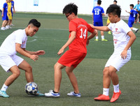 [ẢNH] Những khoảnh khắc ấn tượng chiều 23-10 giải bóng đá học sinh THPT Hà Nội
