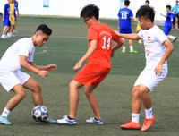 [ẢNH] Những khoảnh khắc ấn tượng chiều 23-10 giải bóng đá học sinh THPT Hà Nội