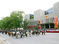 [ẢNH] Thích thú hình ảnh Cảnh sát cơ động kỵ binh diễu hành tại Hà Nội