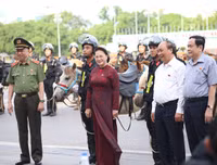 [ẢNH] Thích thú hình ảnh Cảnh sát cơ động kỵ binh diễu hành tại Hà Nội