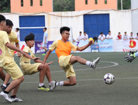 [ẢNH] Thắng luân lưu kịch tính, THPT Hoài Đức A tiến vào tứ kết