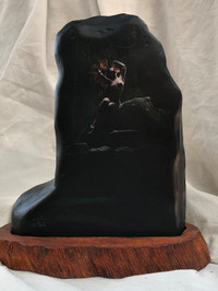 [Ảnh] Độc đáo loạt tranh khỏa thân của Thái Phiên in lên đá