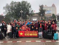 Hàng ngàn CĐV Việt Nam đang đổ về Thường Châu cổ vũ đội tuyển U23