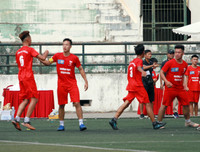 [ẢNH] So tài quyết liệt trong ngày khai mạc Giải bóng đá học sinh THPT Hà Nội 2019