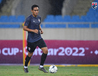 [ẢNH] Chịu nhiều sức ép, tuyển Thái Lan lặng lẽ tập dưới mưa lạnh sân Mỹ Đình