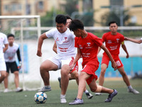 [ẢNH] Những khoảnh khắc ấn tượng ngày thi đấu 22-10 giải bóng đá học sinh THPT Hà Nội