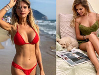 [ẢNH] Vẻ đẹp bốc lửa của vợ trung vệ Rugani vừa nhiễm Covid-19