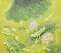 [Ảnh] Những bức tranh sen mang lại nguồn năng lượng mạnh mẽ