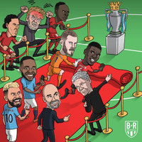 Biếm họa: Salah và Mane khoác áo M.U, rầu rĩ ngồi nhìn Man City qua mặt