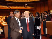 [ẢNH] Những hình ảnh đầu tiên từ nghị trường Quốc hội trong ngày khai mạc kỳ họp thứ 6