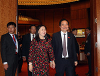 [ẢNH] Những hình ảnh đầu tiên từ nghị trường Quốc hội trong ngày khai mạc kỳ họp thứ 6