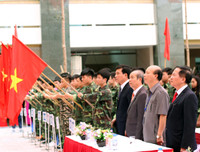 Lễ xuất quân đậm màu sắc của đương kim vô địch THPT Trần Quốc Tuấn