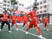 Lễ xuất quân đậm màu sắc của đương kim vô địch THPT Trần Quốc Tuấn